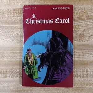 A Christmas Carol Charles Dickens 1984 B&W Pocket Classics Comic Paperback VTG